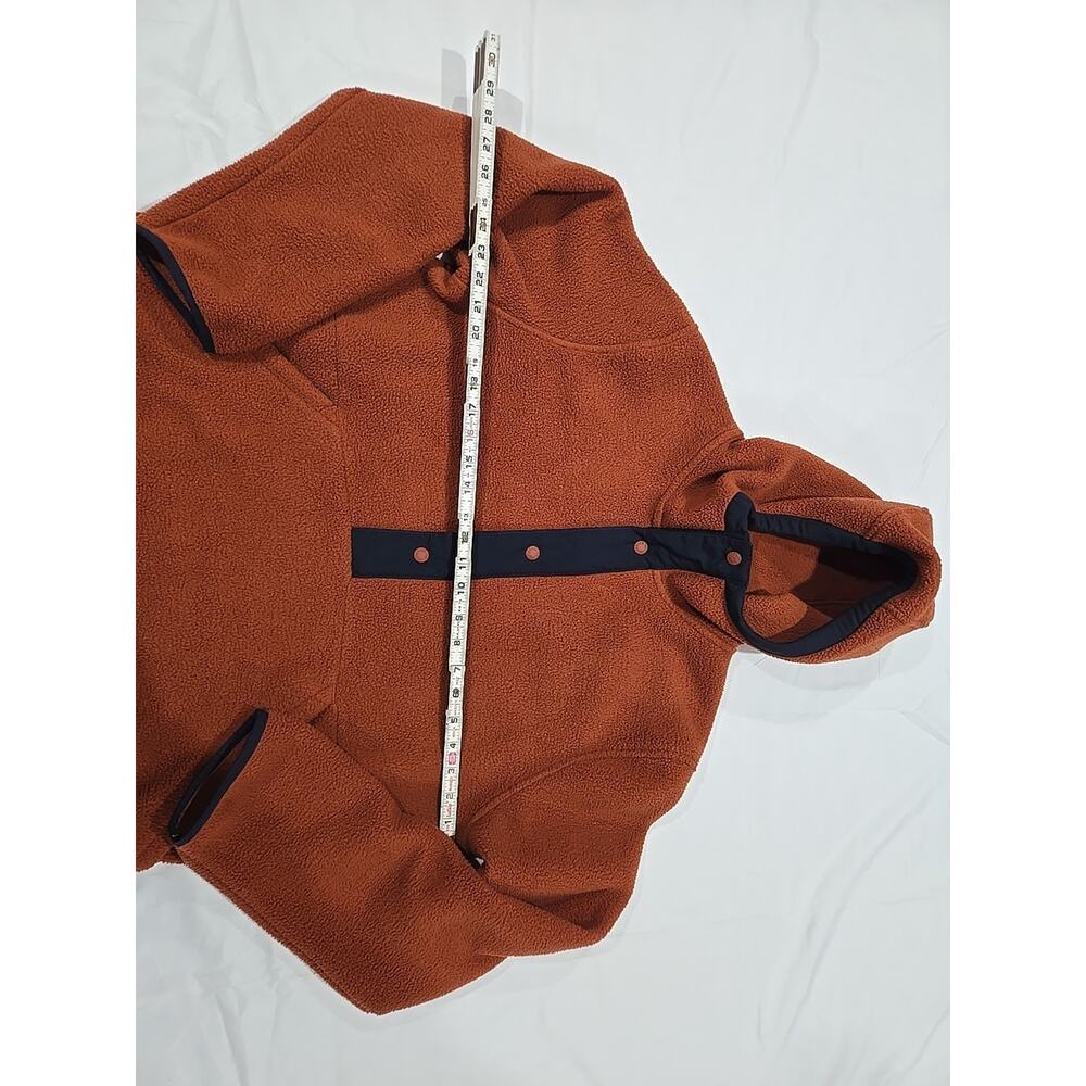 The North Face Mens Fleece Pullover Hooded Rust Large - Picture 2 of 7